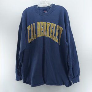 Cal  Berkeley Tee Shirt Top XLarge Blue vintage